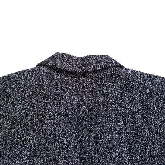 Vtg Cynthia Steffe Blazer Jacket Womens 6 Gray Tweed Wool One Button Sport Coat - Picture 8 of 10